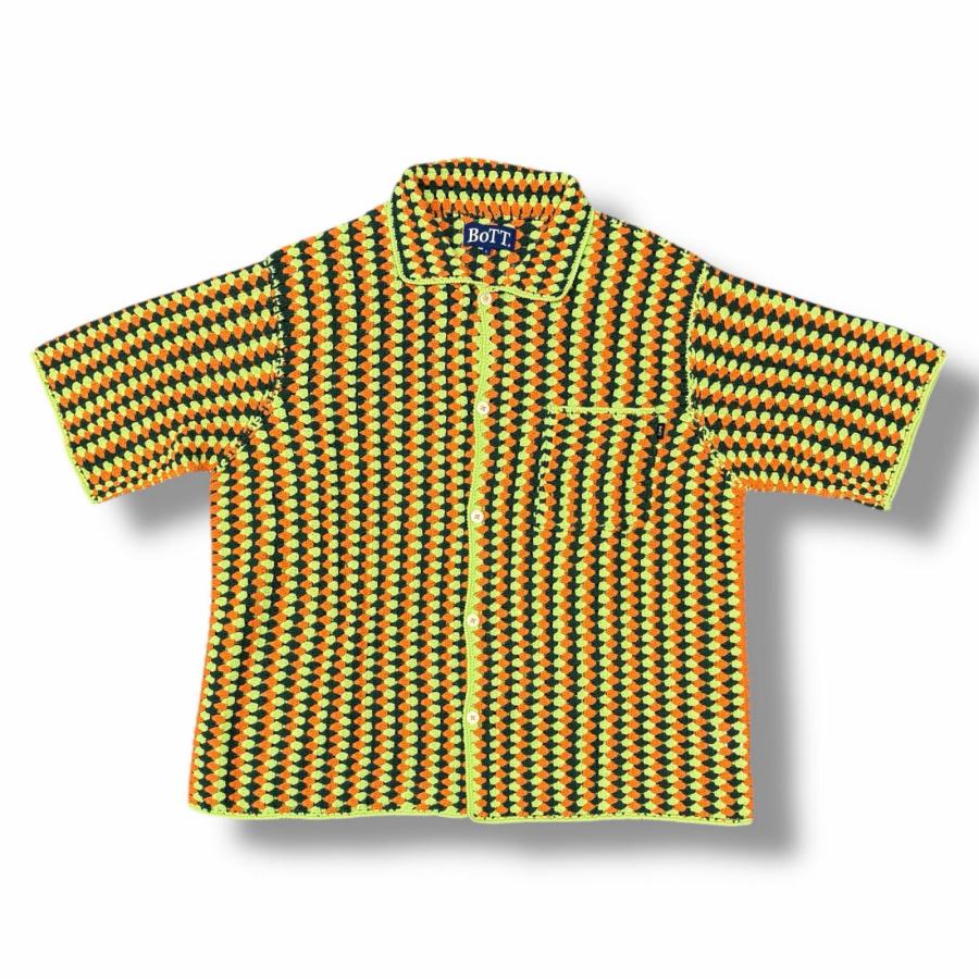 BoTT ボット 24SS Cotton Crochet Knit Shirts コットンクロシェニット 