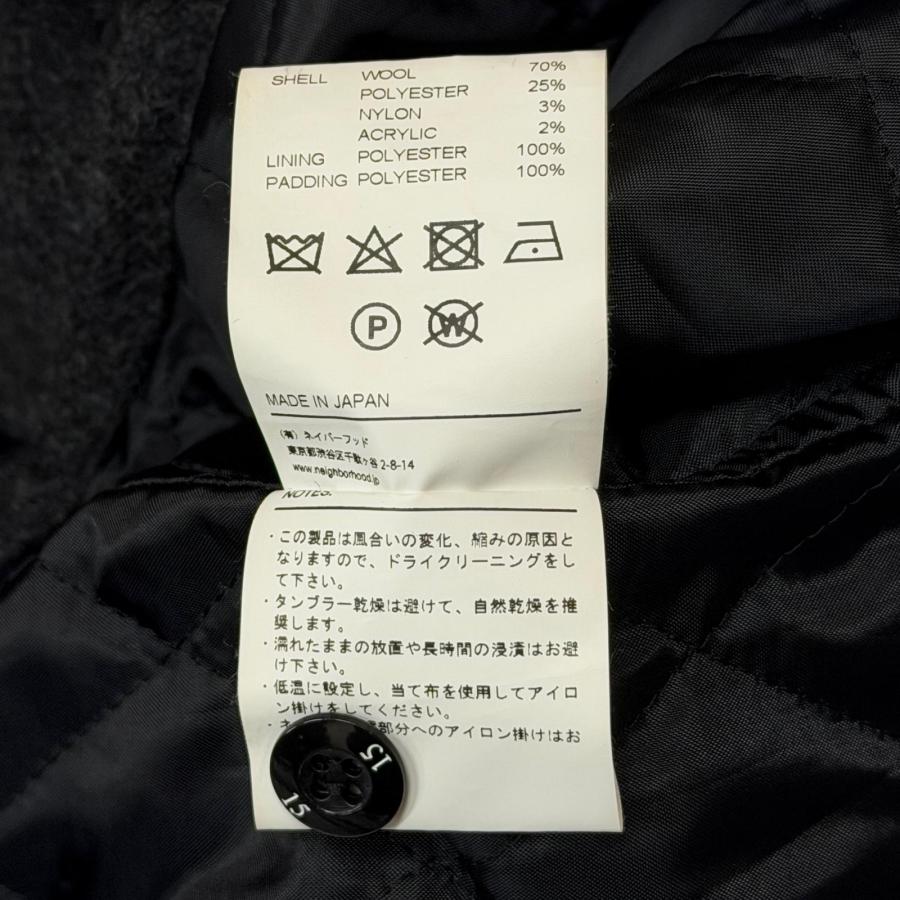 12月限定【NEIGHBORHOOD（ネイバーフッド）】CPOジャケット 黒 L NEIGHBORHOOD（ネイバーフッド） 21AW CPO / WE-SHIRT . LS ウールCPO