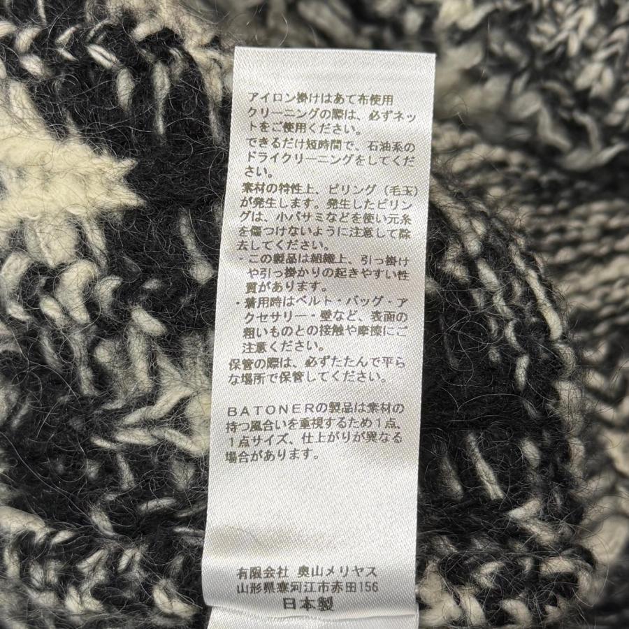 未使用品 BATONER バトナー 25AW MOHAIR NORDIC TURTLE NECK モヘヤ