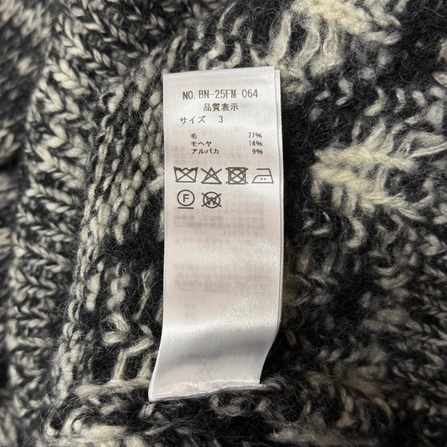 未使用品 BATONER バトナー 25AW MOHAIR NORDIC TURTLE NECK モヘヤ