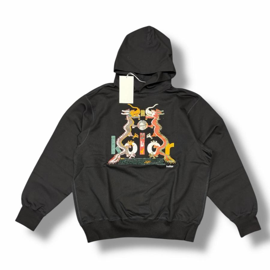 参考上代41800円 未使用 kolor 25AW L/S SHIRT スウェットフーディー プルオーバーパーカー カラー 25WCM-T08205 グレー 3 （10527M） Color（カラー） 未使用品 kolor 25AW L/S SHIRT スウェットフーディー