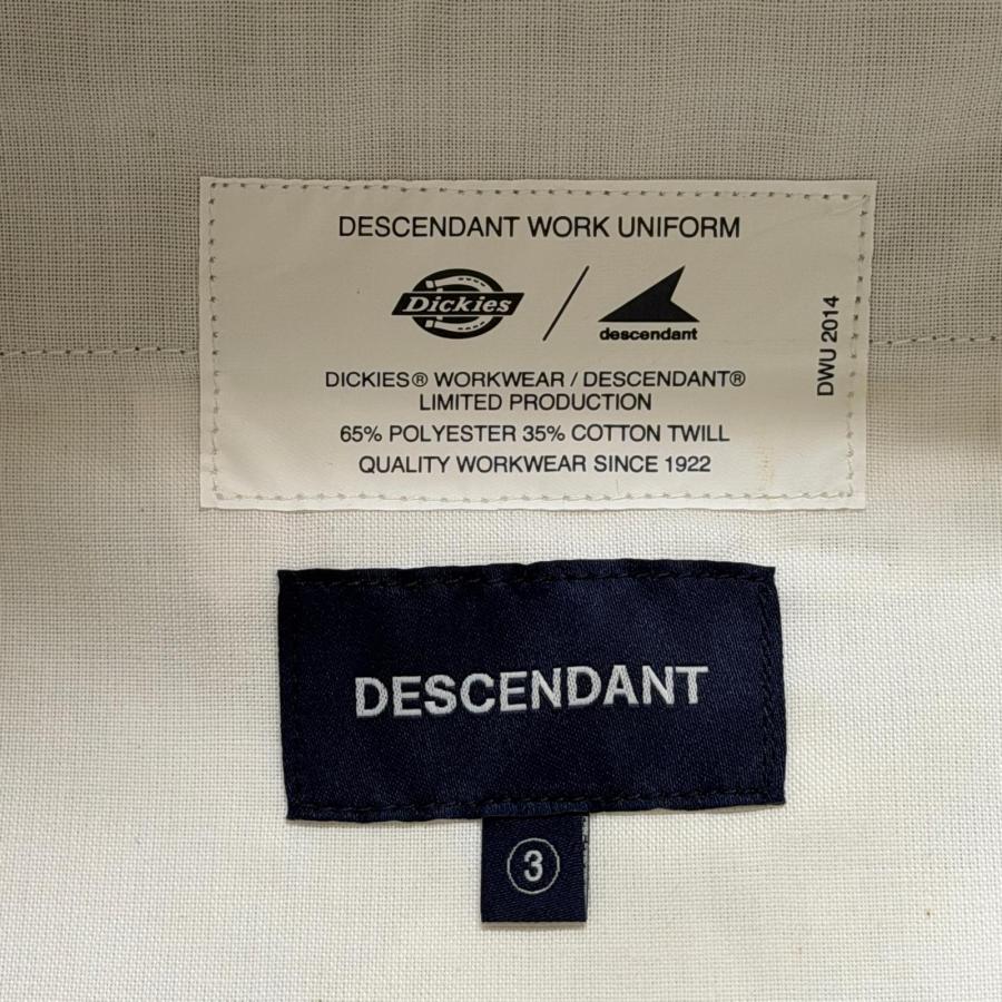 未使用品 DESCENDANT × Dickies ディセンダント ディッキーズ 25SS 6535 WORK TROUSERS ワークトラウザーズ コラボパンツ 251VFDS-PTM01 ベージュ 3 10542M_6