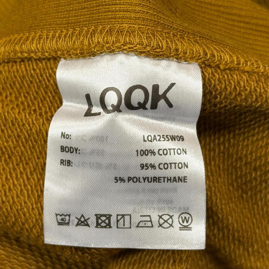 未使用品 LQQK Studio ルックスタジオ 25AW BUS SEAT SWEAT CREWNECK クルーネックスウェット トレーナー LQA25SW09 ベージュ XL 10730M_4