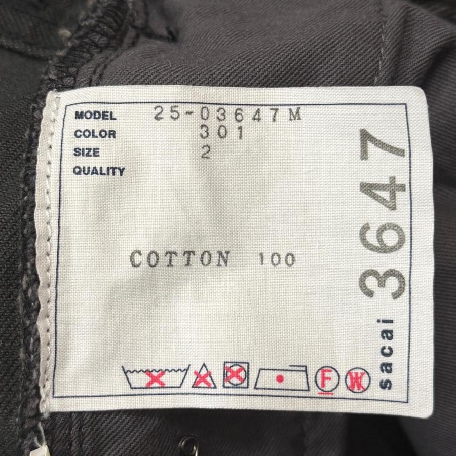sacai（サカイ） 25SS Belted Denim Pants ベルト付きワイドデニム
