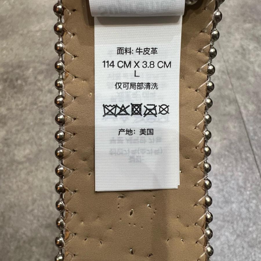 未使用品 Supreme シュプリーム 26SS ×B.B.SIMON Bandana Belt ビービーサイモン バンダナベルト スタッズ ブラック L 10791M_2