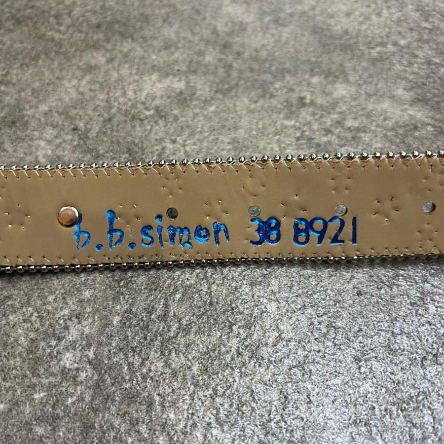 未使用品 Supreme シュプリーム 26SS ×B.B.SIMON Bandana Belt ビービーサイモン バンダナベルト スタッズ ブラック L 10791M_5