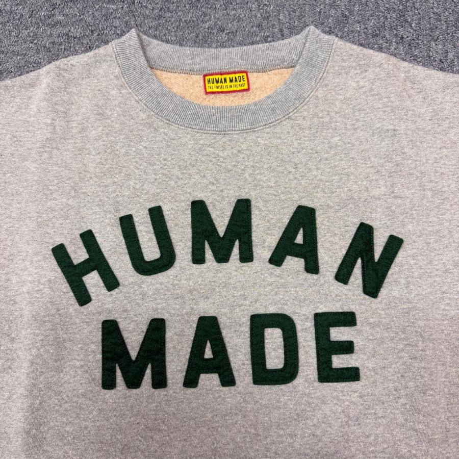 ヒューマンメイド 日本製 両面プリント 長袖 スウェット トレーナー XL ベージュ HUMAN MADE 裏起毛 レディース ヒューマンメイド HUMAN MADE HEART SWEATSHIRT トレーナー スウェット