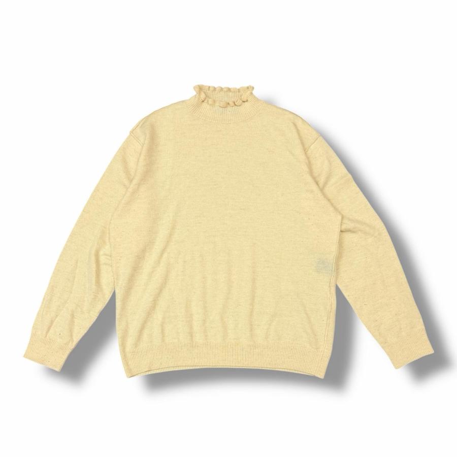 UNDERCOVER 25AW フリルネックニット セーター アンダーカバー UC2E4907 ベージュ 3 （10809M） UNDERCOVER（アンダーカバー） 25AW フリルネックニット セーター