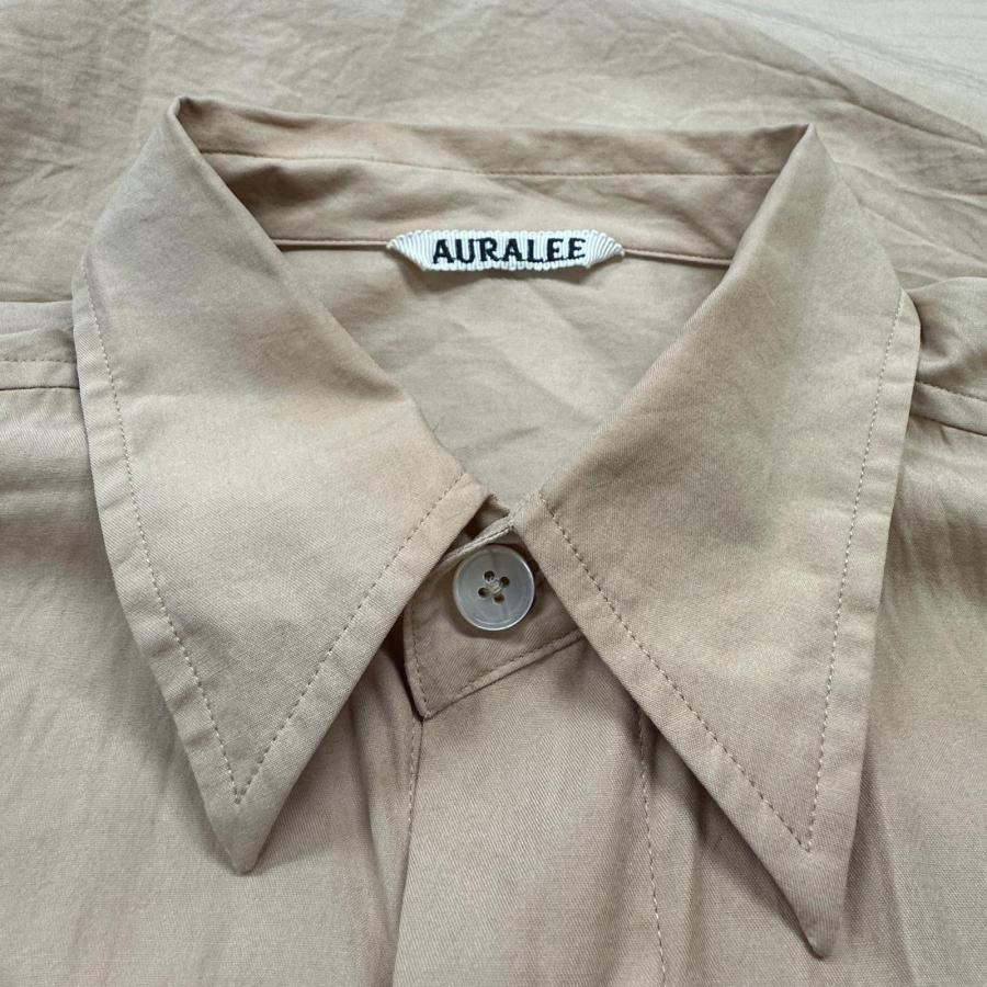 AURALEE オーラリー WASHED FINX TWILL BIG SHIRT ウォッシュド