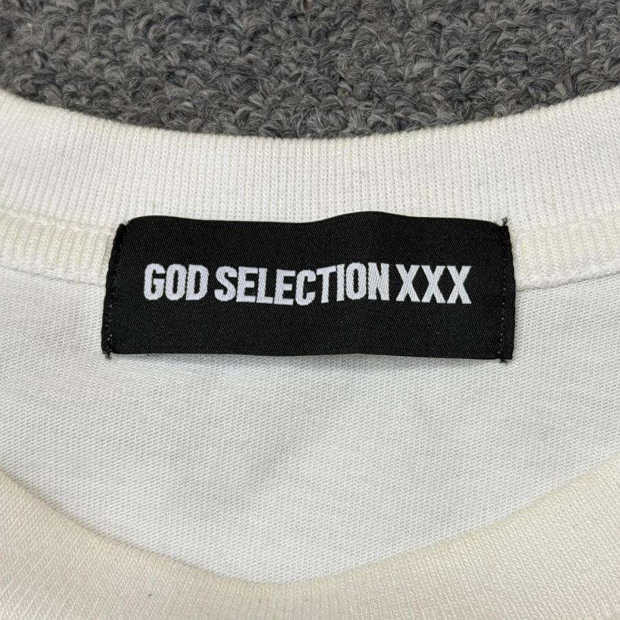 A18745 極美品 ゴッドセレクションXXX 24SS フォトロゴロンT白XL GOD SELECTION XXX ゴッドセレクショントリプルエックス 胸ポケット