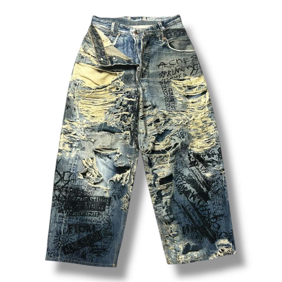 ACNE STUDIOS アクネストゥディオズ SUPER BAGGY FIT JEANS 転写 