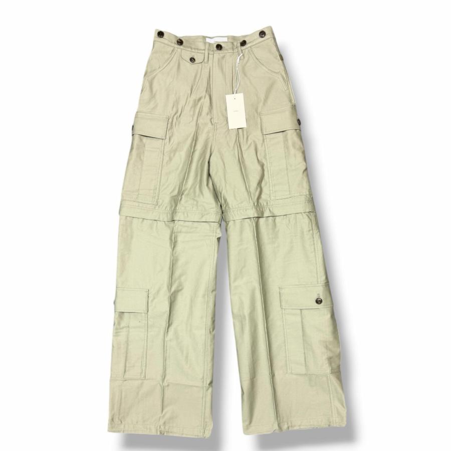 参考上代75900円 未使用 SUGARHILL  25SS ZIP CARGO TROUSERS ジップカーゴパンツ トラウザー シュガーヒル 2541000301 カーキ 28 （11330M） 未使用品 SUGARHILL シュガーヒル 25SS ZIP CARGO TROUSERS ジップ