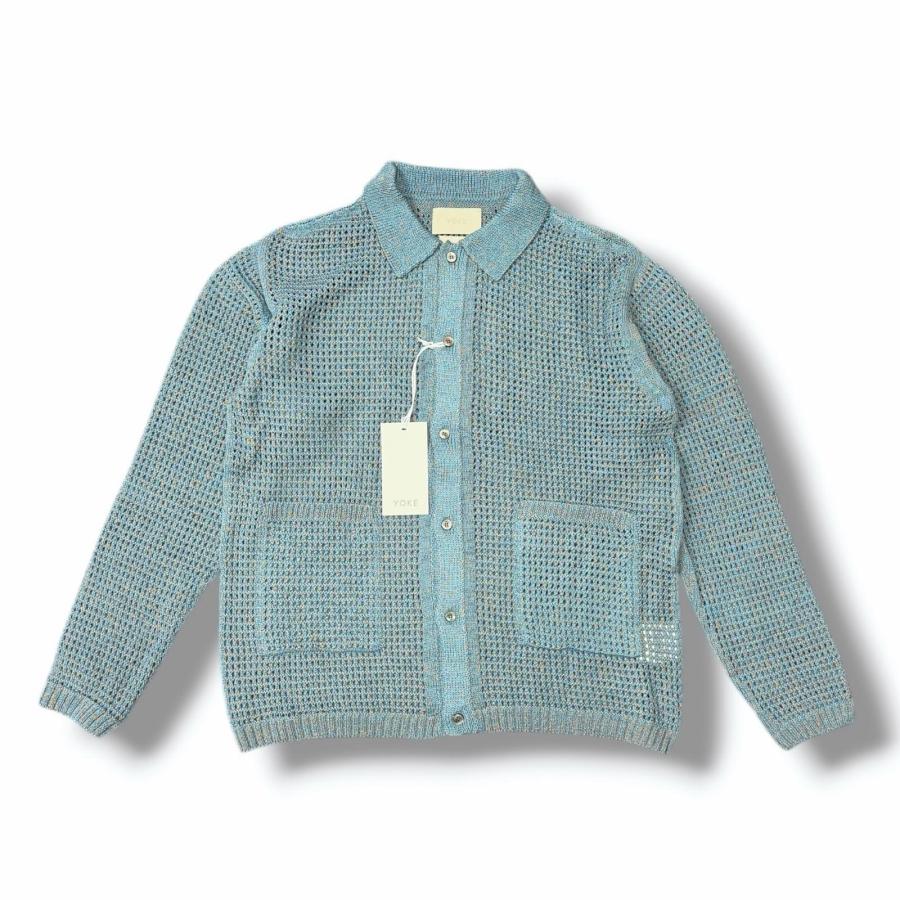 【希少】YOKE メッシュ ニット カーディガン サイズ 3 Mesh Knit Shirt Cardigan | YOKE Official Website
