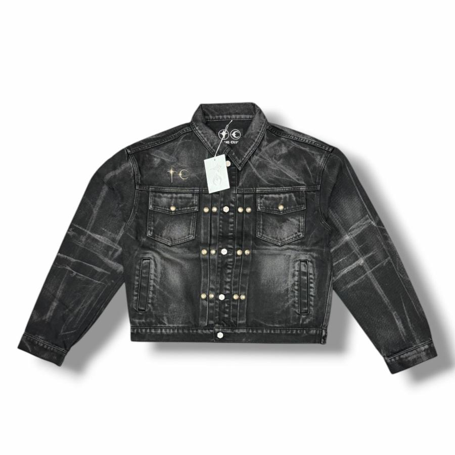 未使用品 THUG CLUB サグクラブ Leave a Trace Denim Jacket リーブ