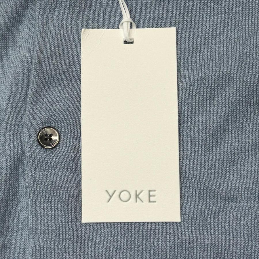 未使用品 YOKE ヨーク 25SS SILK CASHMERE SHEER SHIRT CARDIGAN