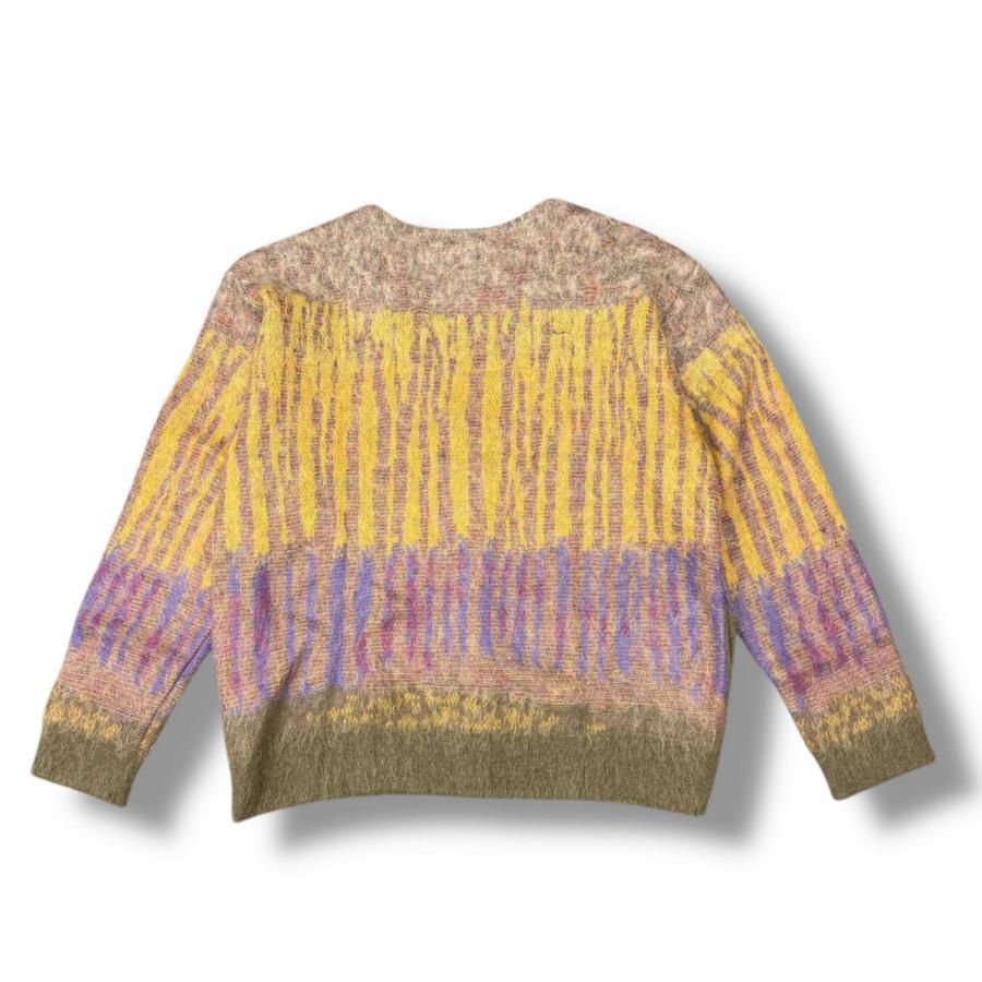 参考上代59400円 未使用 YOKE 25SS TREE JAQUARD MOHAIR BUTTONED CARDIGAN モヘヤカーディガン ニット セーター ヨーク YK25SS0958S ORKER 3 （11977M） 未使用品 YOKE ヨーク 25SS TREE JAQUARD MOHAIR BUTTONED CARDIGAN