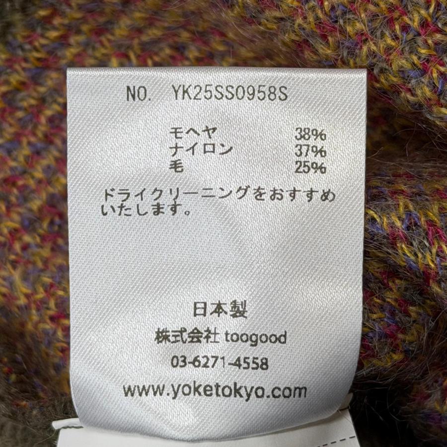 未使用品 YOKE ヨーク 25SS TREE JAQUARD MOHAIR BUTTONED CARDIGAN