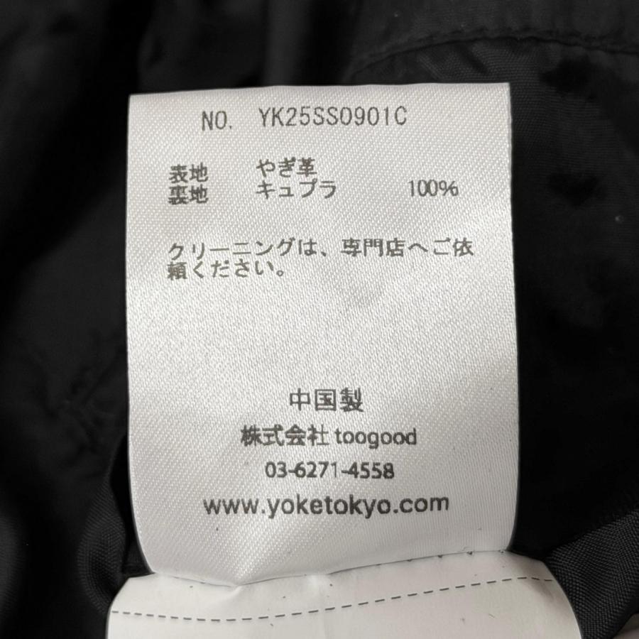 未使用品 YOKE ヨーク 25SS CRACKED GOAT LEATHER CAR COAT クラックド