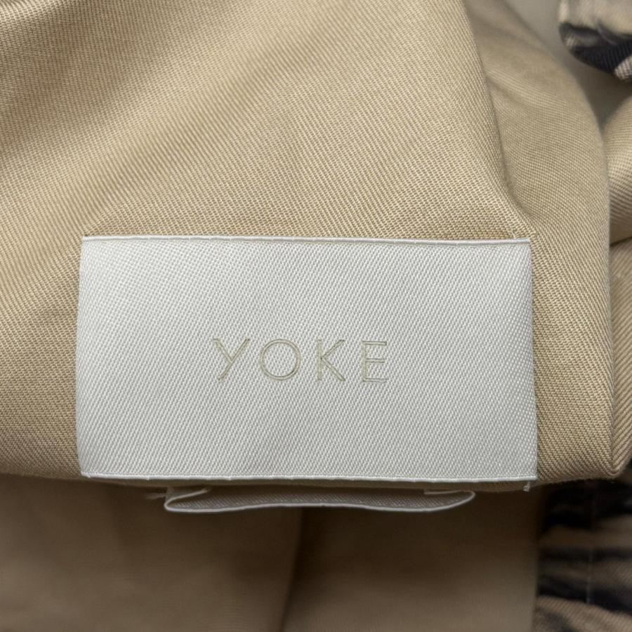 参考上代121000円 未使用 YOKE 25SS Photo Printed Cotton Trench Coat フォトプリントトレンチコート ロングコート ヨーク YK25SS0893C ベージュ 2 （12346M） 未使用品 YOKE ヨーク 25SS Photo Printed Cotton Trench Coat フォト