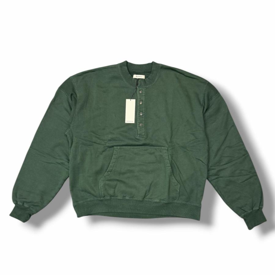 未使用品 MATSUFUJI マツフジ 25SS HENLEY NECK SWEATSHIRT ヘンリー