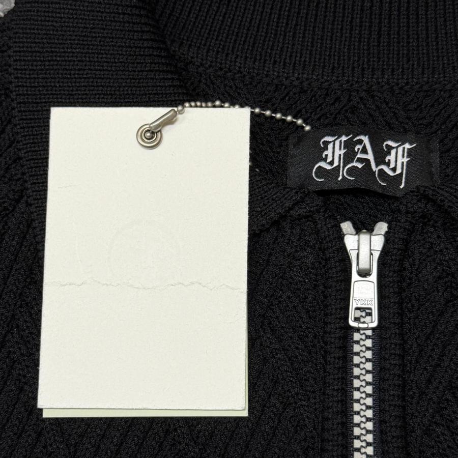 参考上代37400円 未使用 FAF(Fake As Flowers) 24AW Pearl Cardigan パールニットカーディガン セーター エフエーエフ(フェイクアスフラワーズ) 3121301 ブラック 3 （12651M） 未使用品 FAF(Fake As Flowers) エフエーエフ(フェイクアスフラワーズ