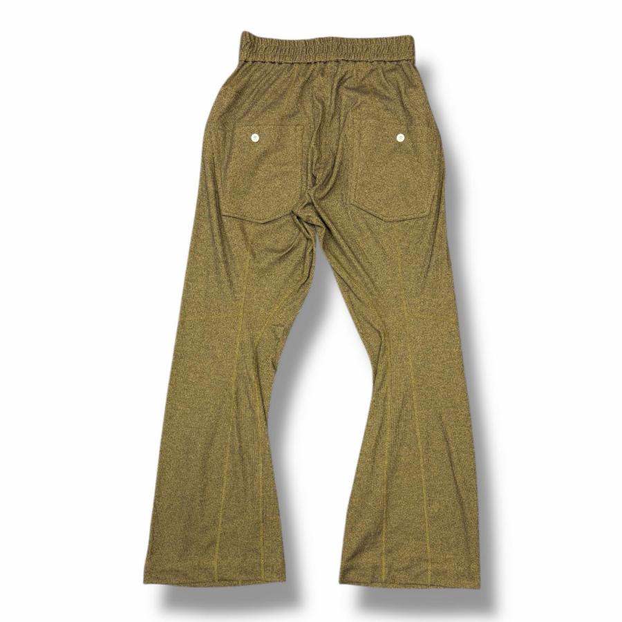 未使用 Omar Afridi Knee darted flare trousers ニーダーティッドフレアトラウザー パンツ オマールアフリディ OA-SS25-JER-109 DIRTY YELLOW 44 （12759M） Omar Afridi オマールアフリディ 25SS Knee darted flare trousers