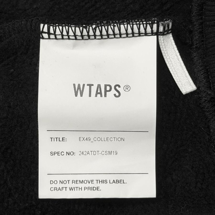 WTAPS ダブルタップス 24AW ACADEMY / HOODY / COTTON アカデミーフーディー スウェットパーカー 242ATDT-CSM19 ブラック 3 12834M_3