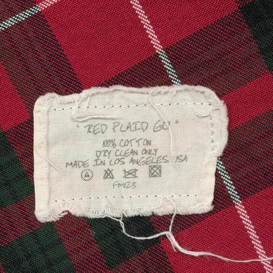 Greg Lauren グレッグローレン Red Plaid Cardigan レッドプレイド 