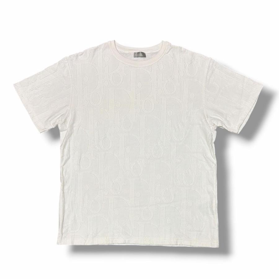 Dior ディオール オブリークロゴTシャツ 593J696U3012 ホワイト L