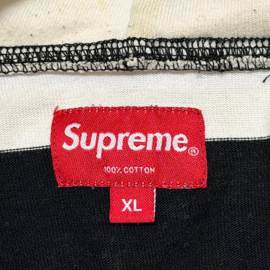 Supreme /シュプリーム 14SS シャツパーカー XL マルチカラー Supreme（シュプリーム） 14SS ボーダー柄プルオーバーパーカー
