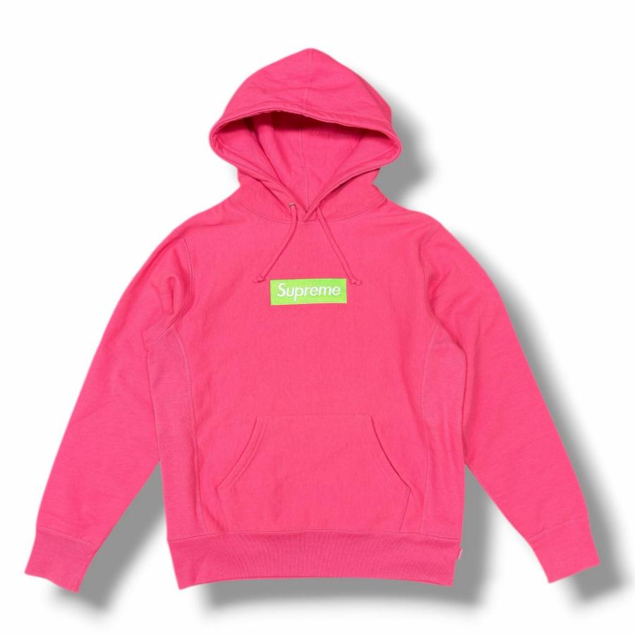 国内正規 Supreme 17AW Box Logo Hooded Sweatshir ボックスロゴパーカー フーディー シュプリーム ピンク S （13465M） Supreme（シュプリーム） 17AW Box Logo Hooded Sweatshir ボックス