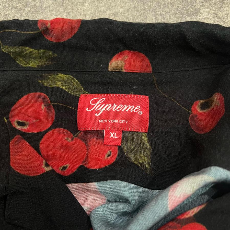 Supreme（シュプリーム） 19SS cherry rayon shirt チェリー シャツ XL
