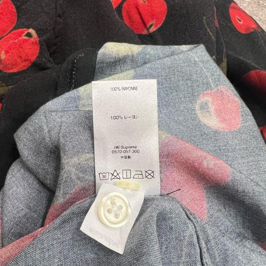 Supreme（シュプリーム） 19SS cherry rayon shirt チェリー シャツ XL