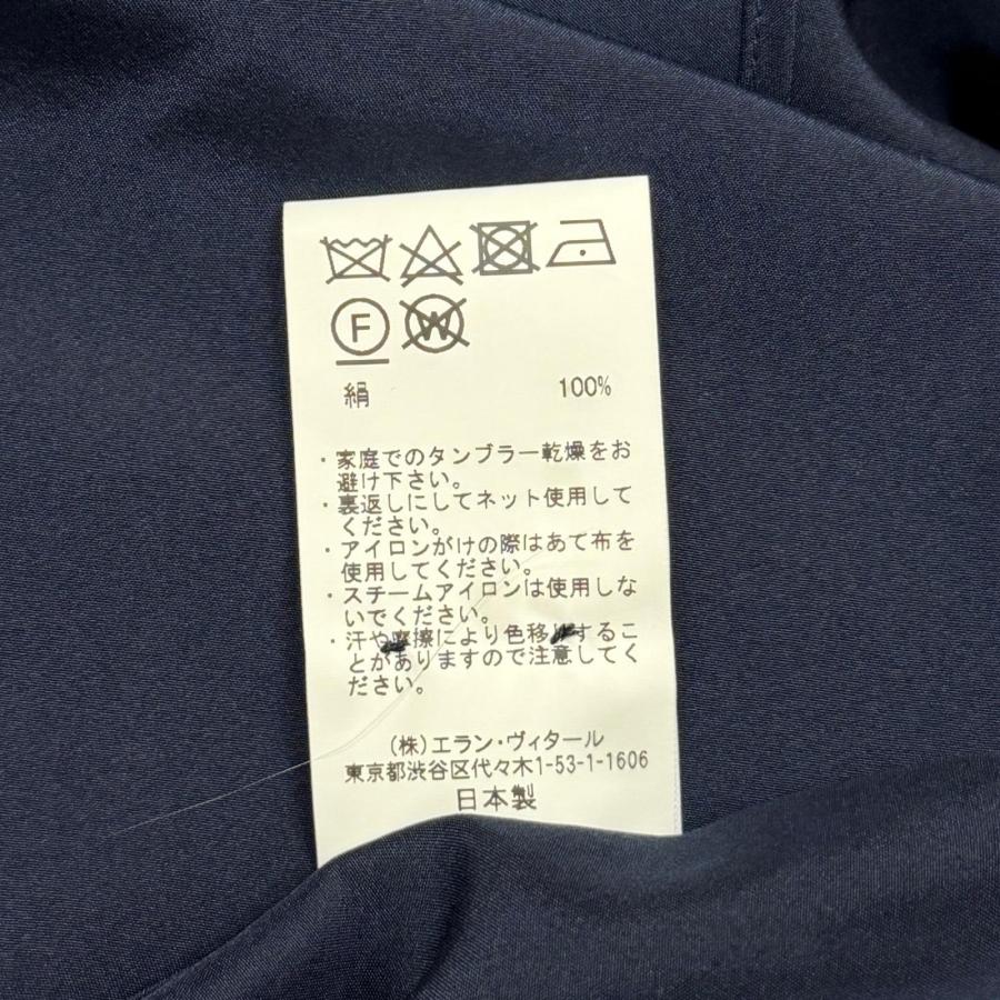 MAATEE&SONS マーティーアンドサンズ Silk Band Collar Shirt シルク