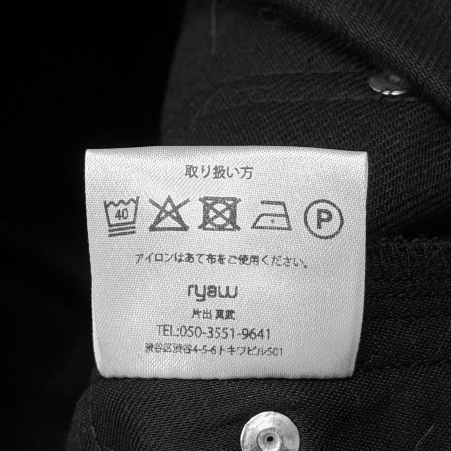 未使用品 ryaw リャウ 25AW DUSTI PANTS ダスティパンツ デニムパンツ ジーンズ ry-252-pt04 ブラック 2 13844M_3