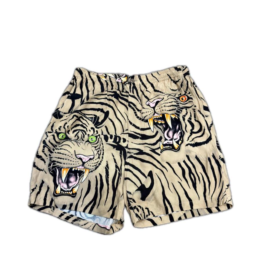 WACKO MARIA TIM LEHI 虎 アロハショーツ ハーフパンツ ハーフパンツ ワコマリア ベージュ M （1398M） WACKO MARIA（ワコマリア） TIM LEHI 虎 アロハショーツ ハーフパンツ