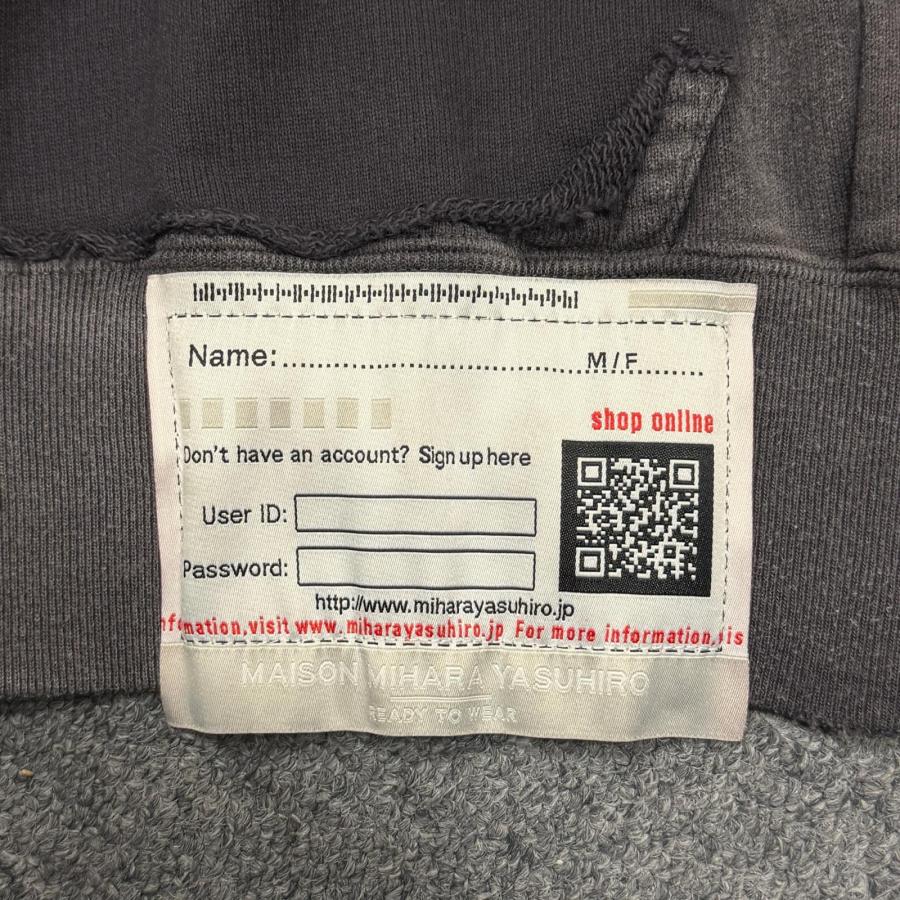 Maison MIHARA YASUHIRO メゾンミハラヤスヒロ 25SS Sun Faded Huge Zip-Up Hoodie ダメージスウェットフーディー ジップパーカー A14PK531 ブラック 46 14016M_2