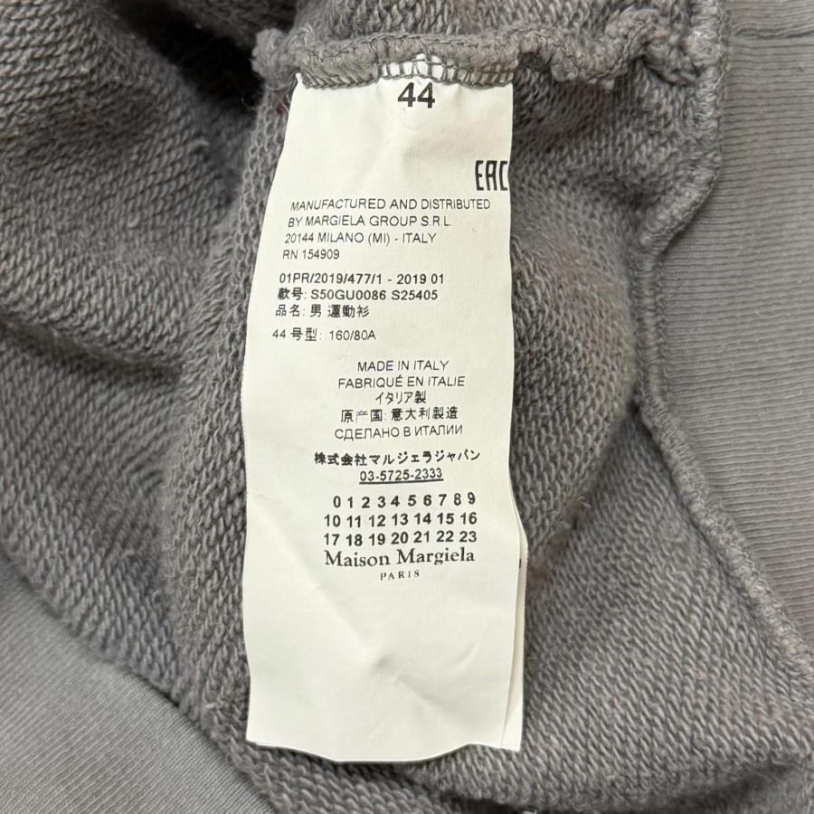 Maison Margiela メゾンマルジェラ 19SS Sleeveless “M” logo hoodie ノースリーブ ロゴフーディー スウェットパーカー S50GU0086 グレー 44 14027M_4