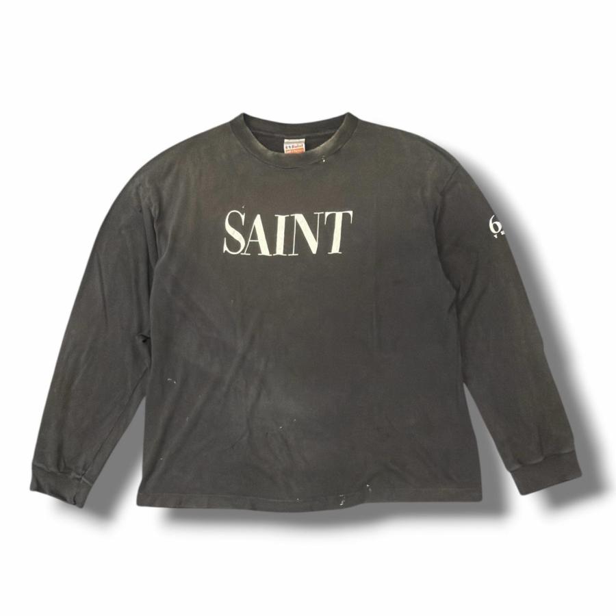 SAINT MICHAEL セントマイケル 26SS LS T-SHIRT/SAINT 666 ロゴ 