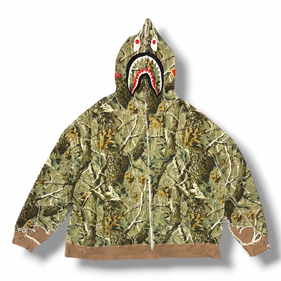 セントマイケル × エイプ ジップパーカー SAINT MICHAEL × A BATHING APE セントマイケル ベイシングエイプ
