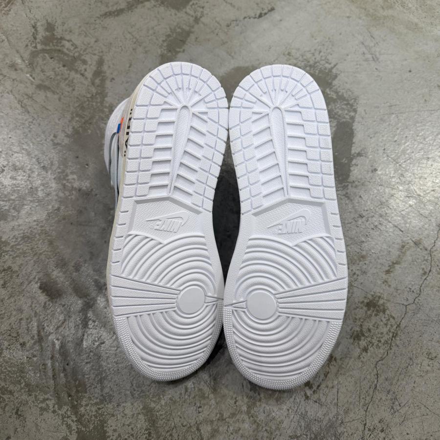 NIKE ナイキ AIR JORDAN 1 HIGH OG SP V.A.A. WHITE ジョーダン 1 ヴァージルアブローアーカイブ ハイカットスニーカー  AA3834-100 ホワイト 14412Mの画像