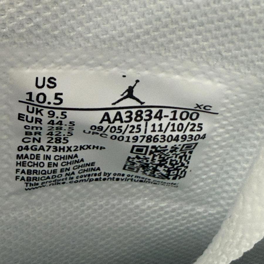 NIKE ナイキ AIR JORDAN 1 HIGH OG SP V.A.A. WHITE ジョーダン 1 ヴァージルアブローアーカイブ ハイカットスニーカー  AA3834-100 ホワイト 14412Mの画像