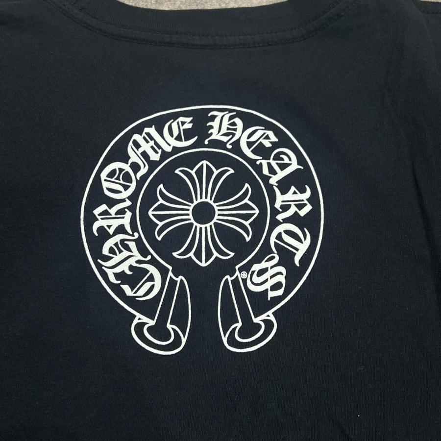 CHROME HEARTS クロムハーツ バックホースシュー ネックプリントT 
