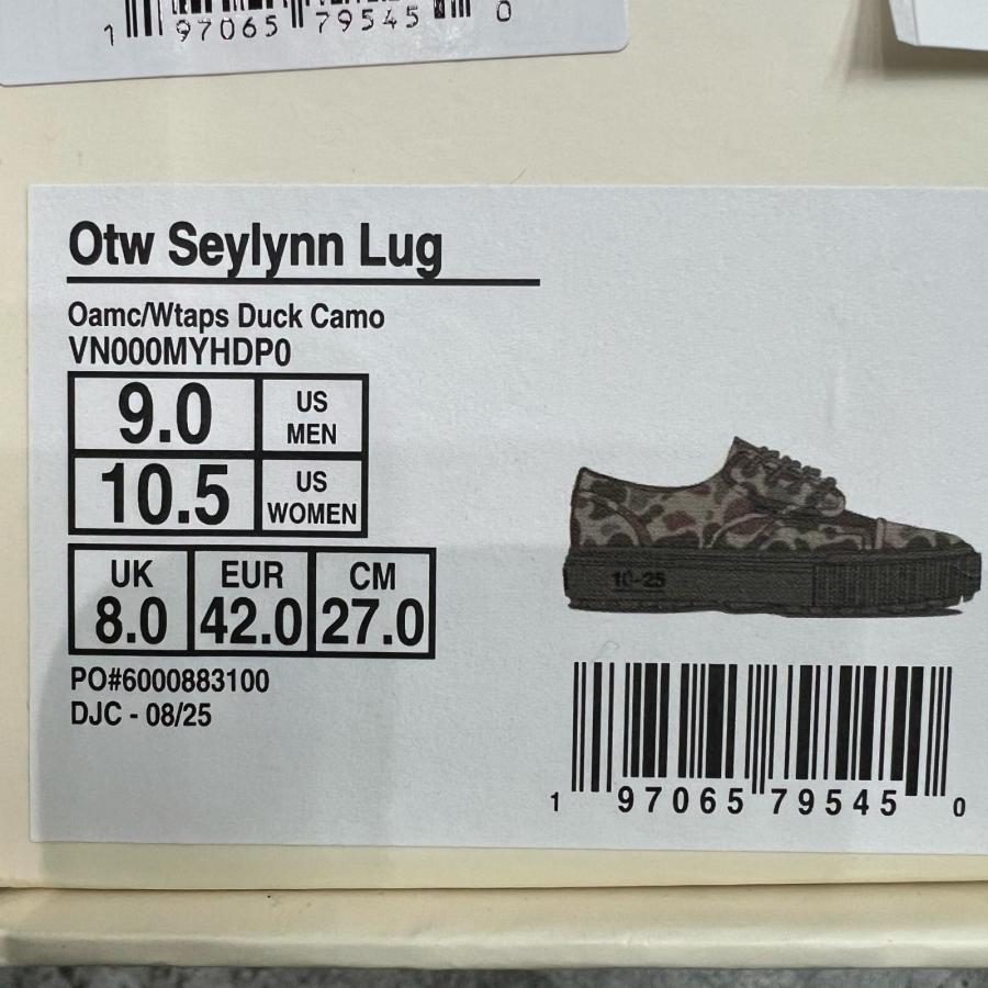 WTAPS × VANS ダブルタップス バンズ OAMC Seylynn Lug wtaps vans OAMC otw seylynn lug 9.0 27cm
