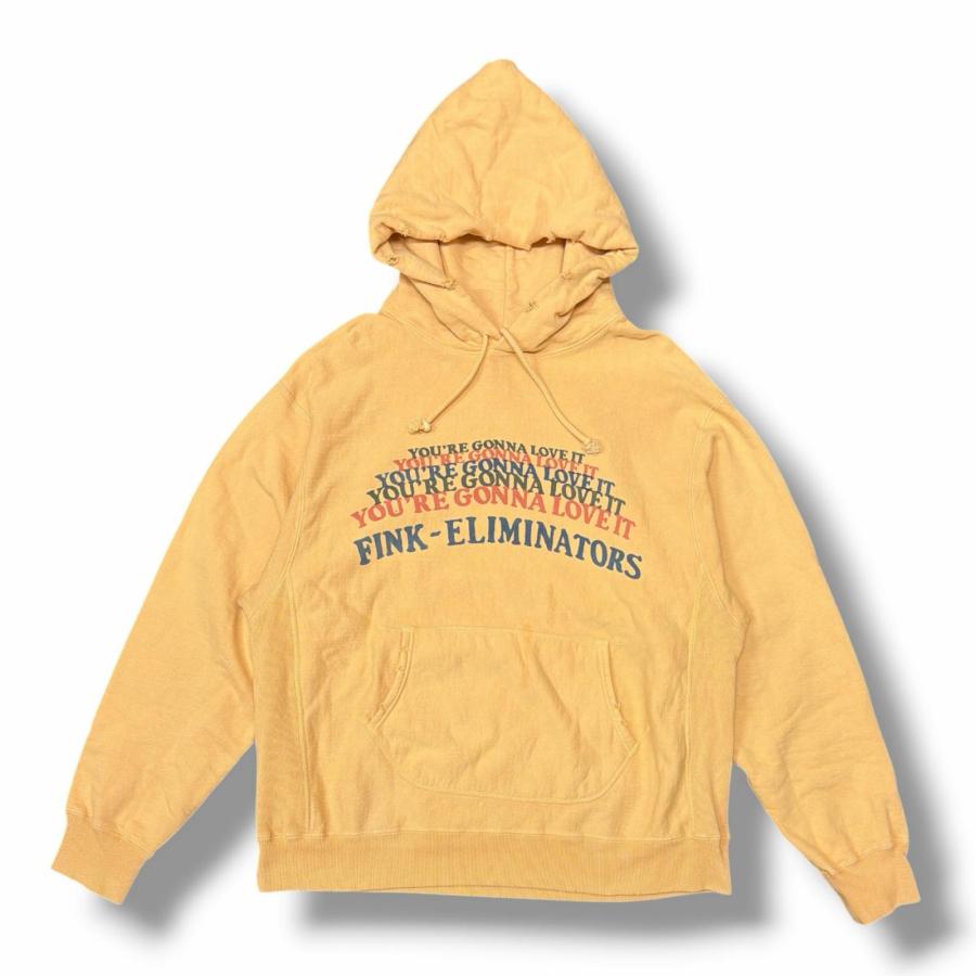 参考上代30800円 BOWWOW FINK ELIMINATORS HOODIE AGED フィンクイリミネーターパーカー スウェットフーディー バウワウ イエロー L （14611M） BOWWOW バウワウ FINK ELIMINATORS HOODIE AGED フィンクイリ