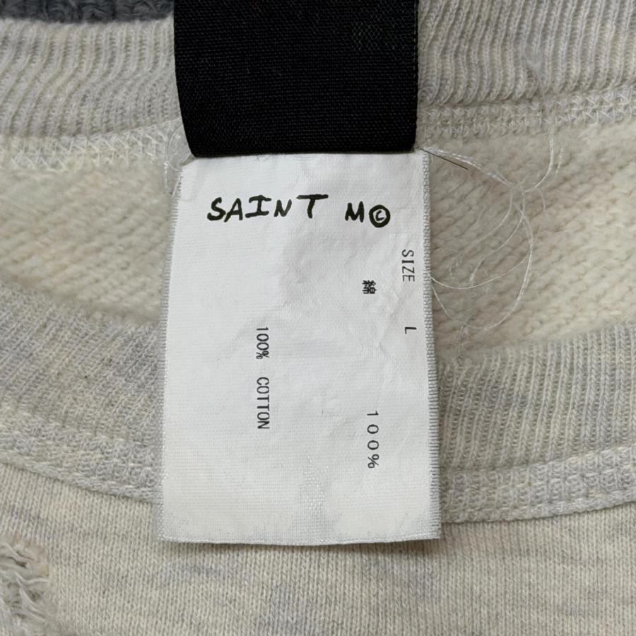 SAINT MICHAEL 22SS SWEAT SHIRT / COTTON / GRAY スウェット トレーナー セントマイケル SM-S22-0000-067 グレー L （14771M） SAINT MICHAEL セントマイケル 22SS SWEAT SHIRT / COTTON GRAY