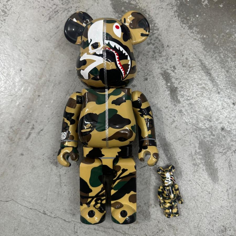 A BATHING APE × mastermind JAPAN アベイシングエイプ マスターマインドジャパン BE@RBRICK 400％ 100％  ベアブリック  カモ F 14773Mの画像