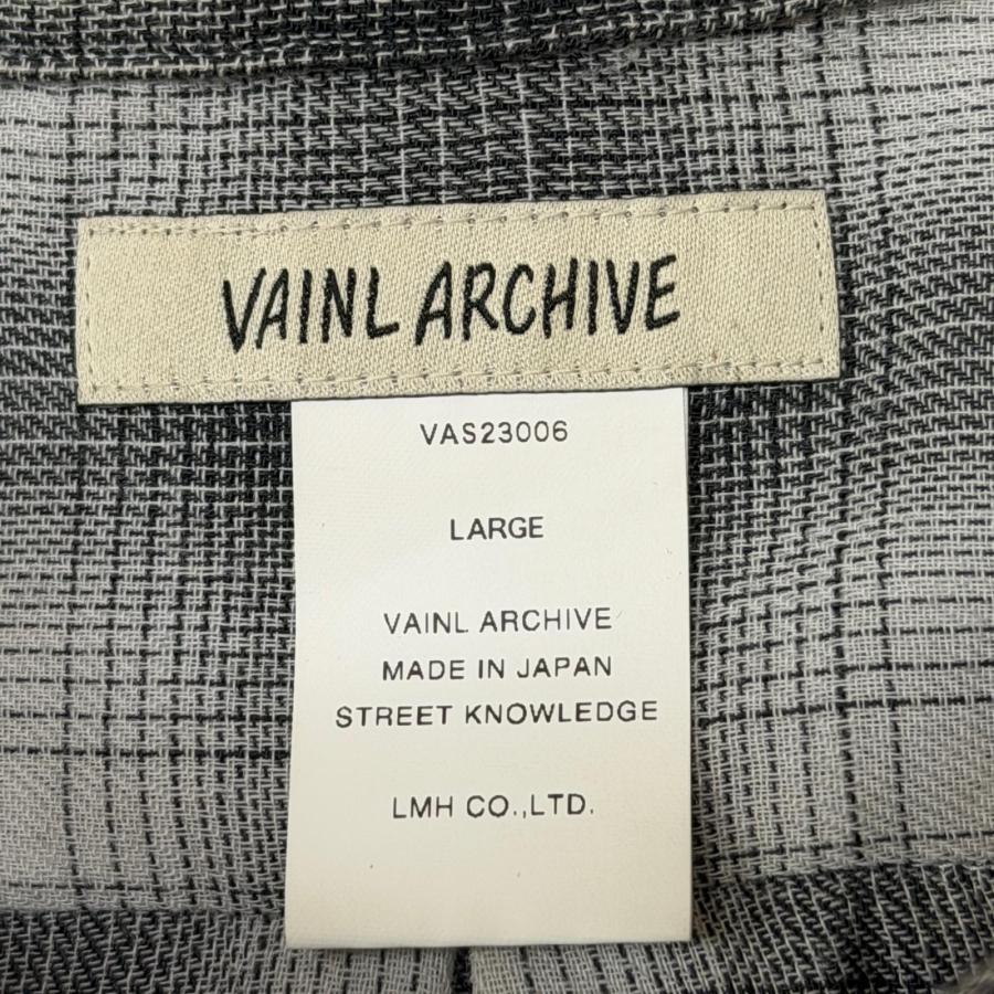 未使用品 VAINL ARCHIVE ヴァイナルアーカイブ 23SS SLANT-SH-LS