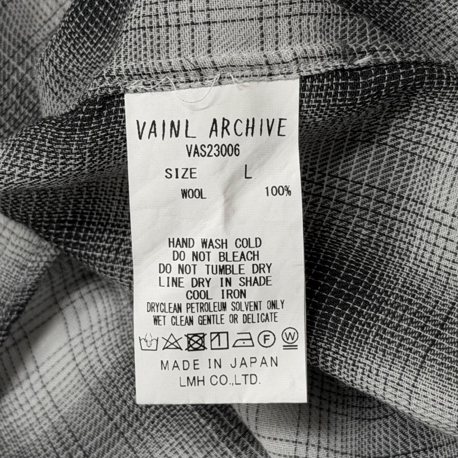 未使用品 VAINL ARCHIVE ヴァイナルアーカイブ 23SS SLANT-SH-LS
