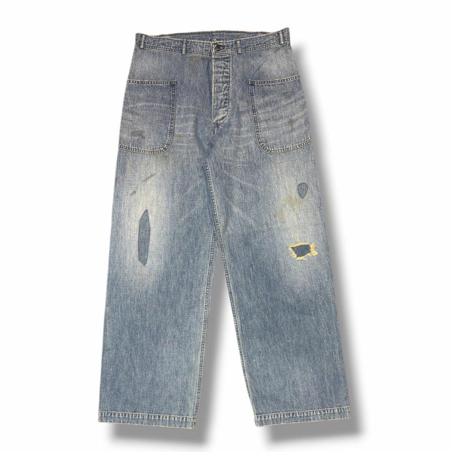 未使用品 BOWWOW バウワウ 25SS USN M44 DUNGAREE TROUSERS, SIDE